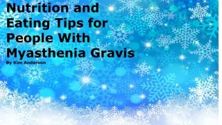 nutrition and eating tips for people with