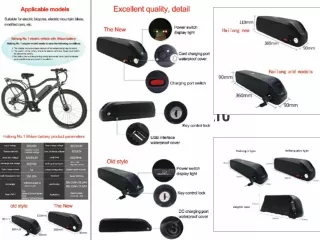 junda down tube ebike battery