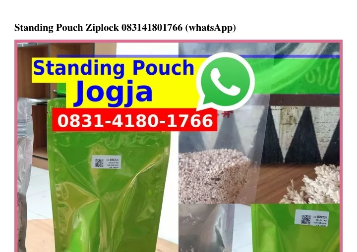 standing pouch ziplock 083141801766 whatsapp