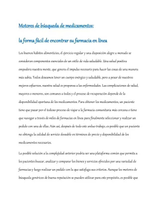 motores de b squeda de medicamentos motores