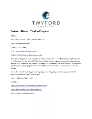 Twyford Support