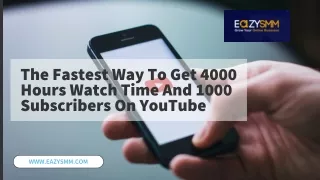 4000 Watch Hours In Youtube