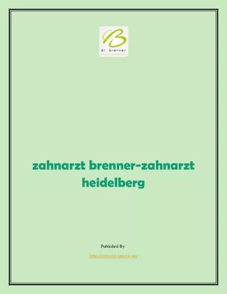 zahnarzt brenner zahnarzt heidelberg
