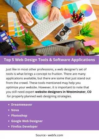 top 5 web design tools software applications