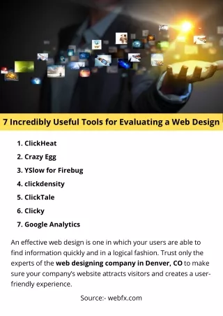 7 incredibly useful tools for evaluating