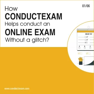 How ConductExam helps conduct an online exam without a glitch?