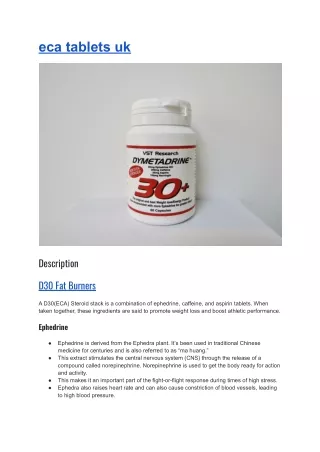eca tablets uk