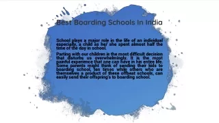 best boarding schools in india