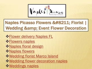 naples picasso flowers 8211 florist wedding