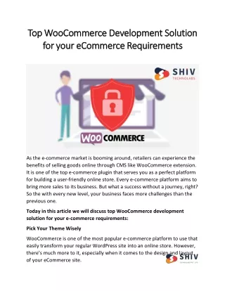 top topwoocommerce woocommerced development