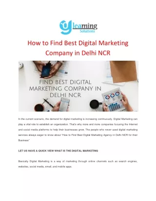 How to Find Best Digital Marketing Company in Delhi NCR