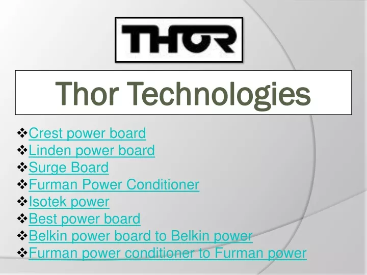 thor technologies