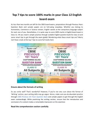 top 7 tips to score 100 marks in your class
