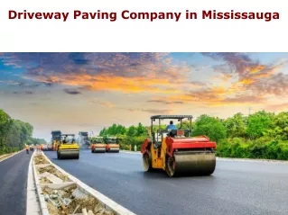 Driveway Paving Company in Mississauga