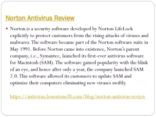 Norton Antivirus Review