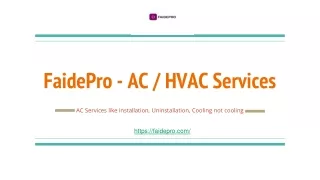 faidepro ac hvac services