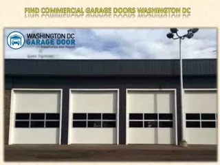 Find Commercial Garage Doors Washington DC