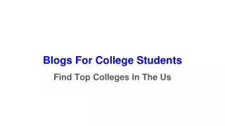 blogs for college students