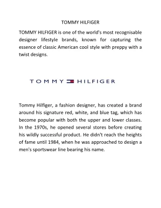 tommy hilfiger
