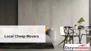 Local Cheap MOvers | Ozzy Removals