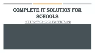 complete it solution for schools