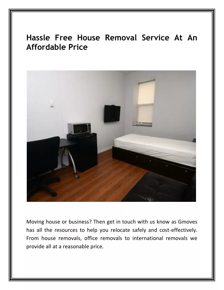 hassle free house removal service