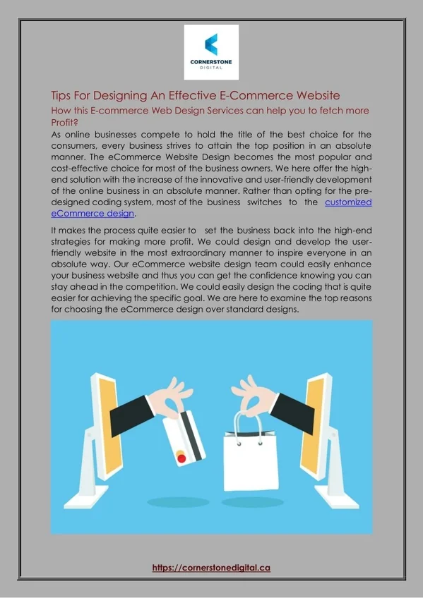 PPT - Tips For Designing An Effective E-Commerce Website PowerPoint ...