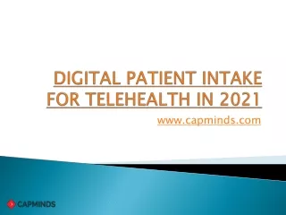 digital patient intake for telehealth in 2021