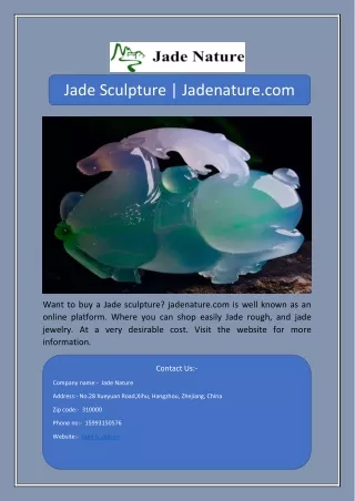 jade sculpture jadenature com