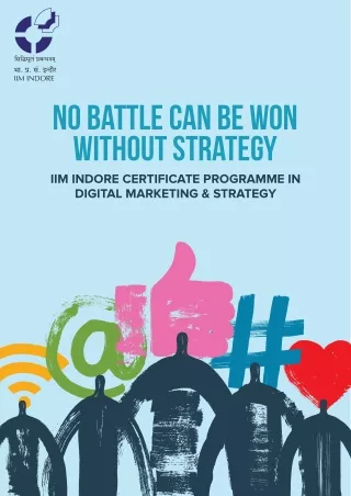 IIM INDORE CERTIFICATE PROGRAMME IN DIGITAL MARKETING & STRATEGY