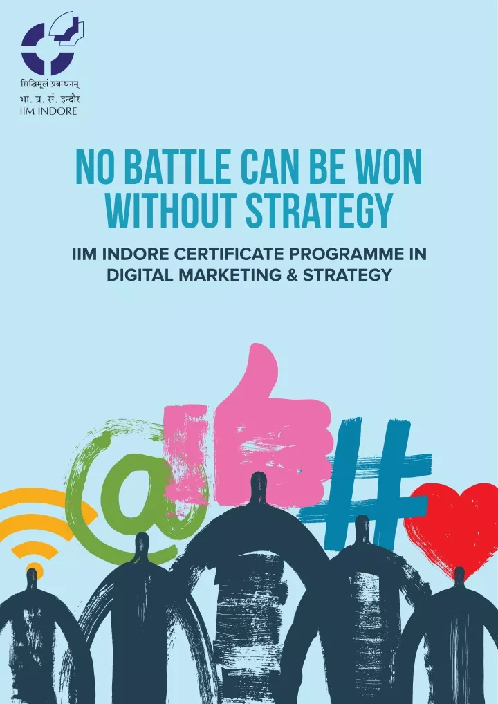 no battle can be won without strategy iim indore