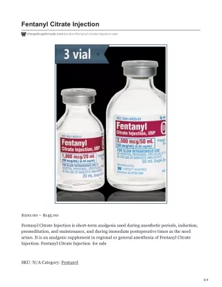 fentanyl citrate injection