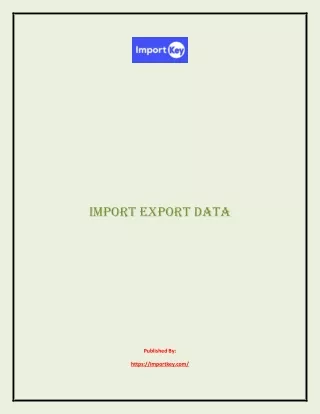import export data