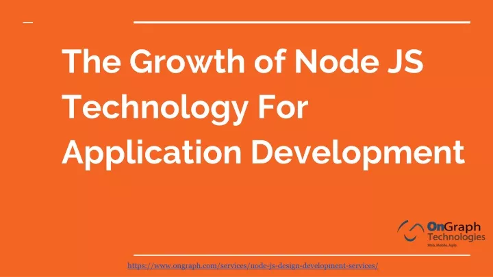 the growth of node js technology for application development