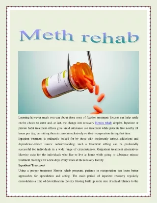 Meth rehab