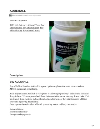 adderall