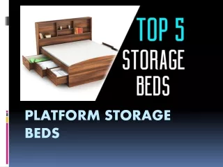 Platform storage beds