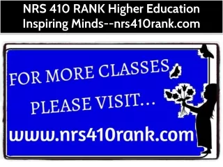 NRS 410 RANK Your Future Our Focus--nrs410rank.com
