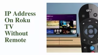 ip address on roku tv without remote