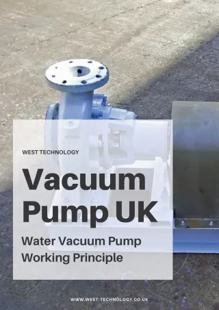 west technology vacuum pump uk water vacuum pump