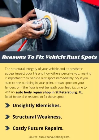 Reasons To Fix Vehicle Rust Spots