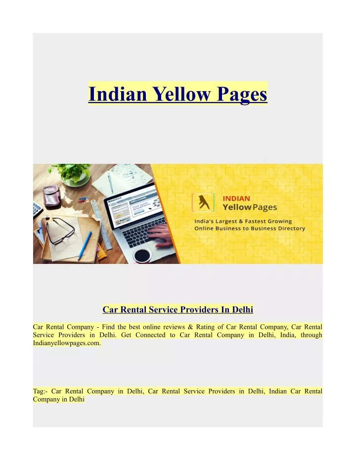 indian yellow pages