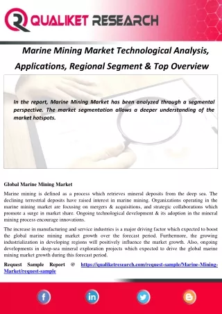 marine mining market technological analysis