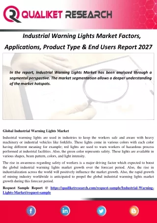 industrial warning lights market factors