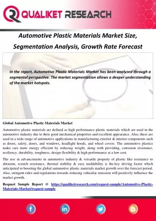 automotive plastic materials market size