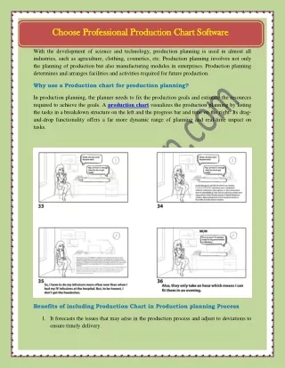 choose professional production chart software