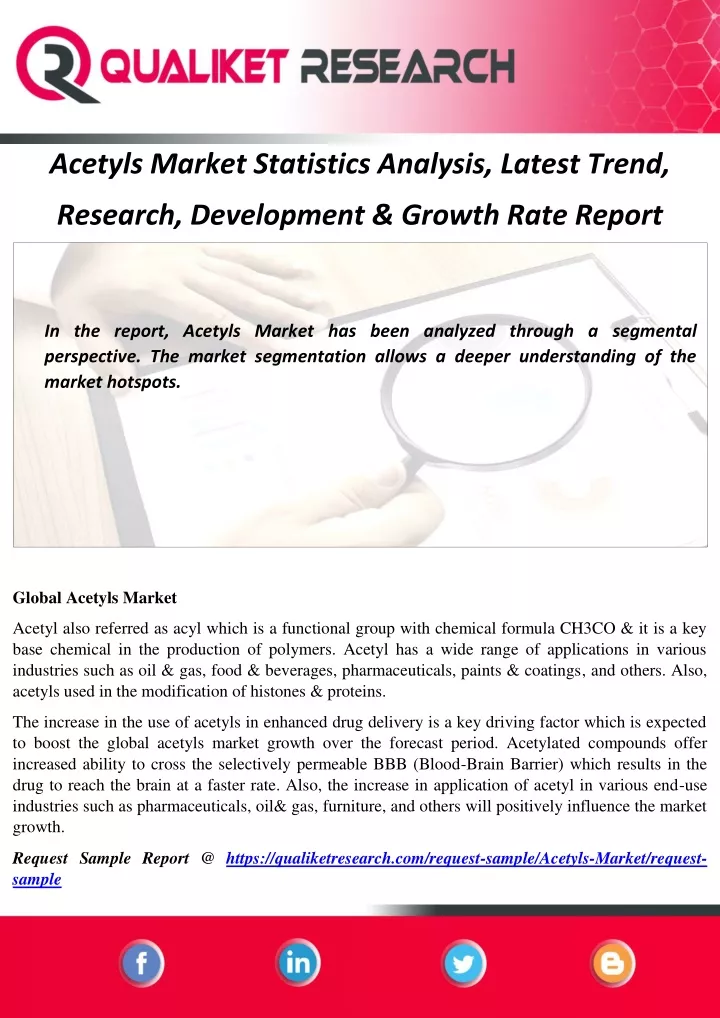 acetyls market statistics analysis latest trend