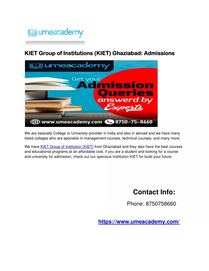 kiet group of institutions kiet group