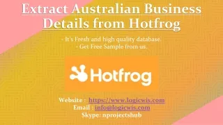 extract australian business details from hotfrog