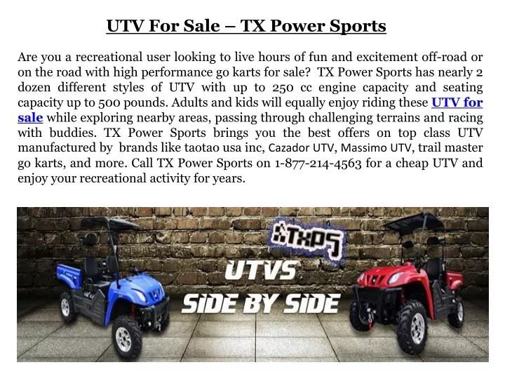 utv for sale tx power sports